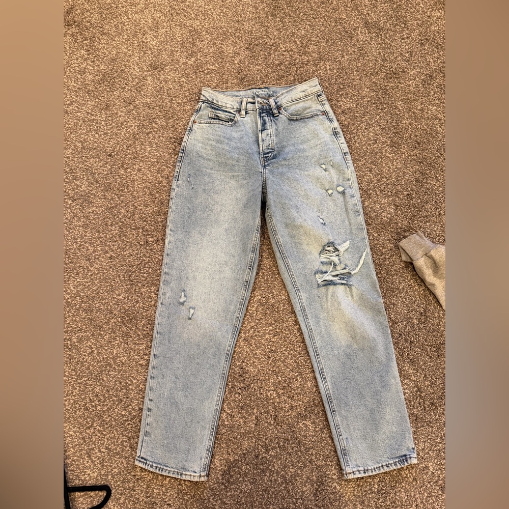 Old navy extra high rise curvy sky hi straight jeans